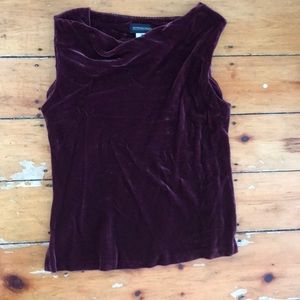 Lovely maroon velvet top